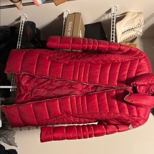 Red Women's Quilted Jacket